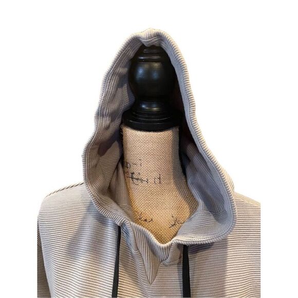 Peloton Women's Gray Ribbed Side Zip Hoodie Size S Long Sleeve - Picture 2 of 13